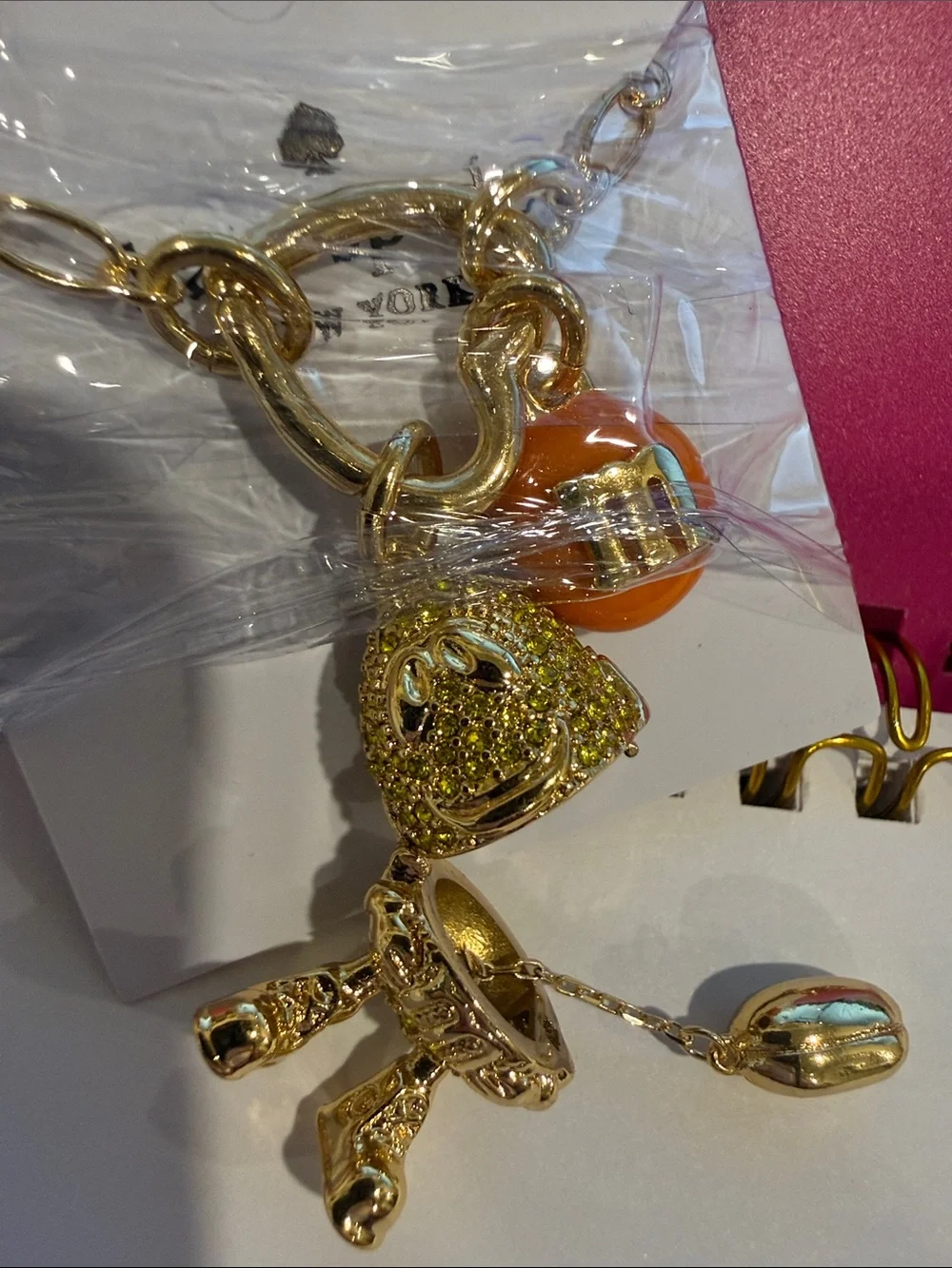kate spade |♠️| Gold Plated M&M Necklace WITH Peanut Charm Inside
